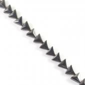 Non magnetic Hematite Beads, Triangle, 7x6mm, 57pcs/strand, Hole:Approx 1.5mm, Length:Approx 15.7 Inch, Sold By Strand